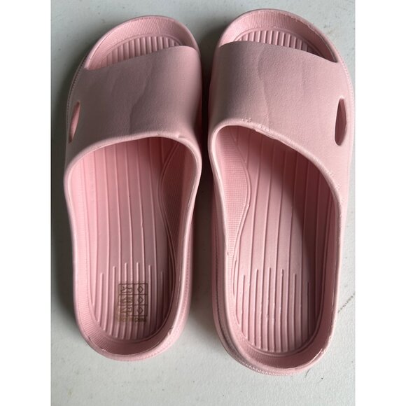 NEW Pink Slip-On EVA Foam Shower Slides Beach Outdoor House slippers - Picture 1 of 4